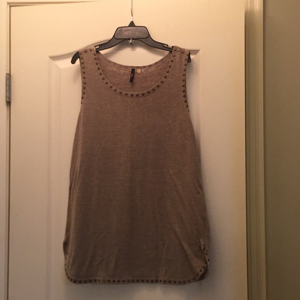 Women’s sweater tank w/stud trim - Size L